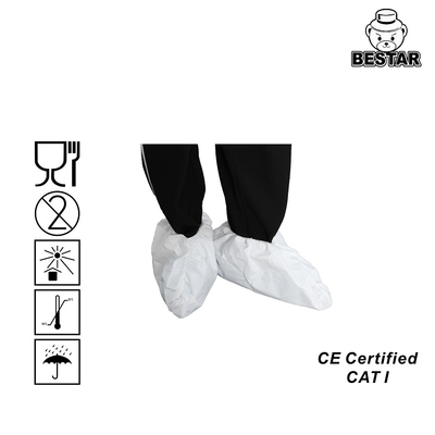 EN1149-5 Disposable Foot Covers 46X20cm Microporous Film Surgical Shoe Covers