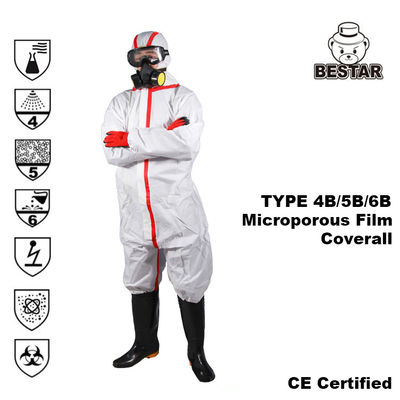 Disposable Type 456 Microporous Film Coverall SF Laminated Coverall