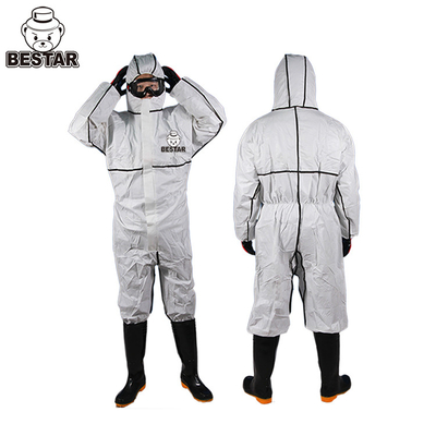 SMS Disposable Painting Overalls Breathable Disposable Type 5 6 Coverall