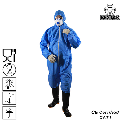 OEM 25gsm-40gsm Lightweight Disposable Medical Coveralls Protective Clothing