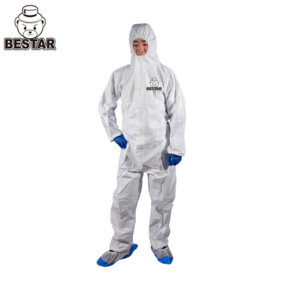 Waterproof Single Use Disposable Medical Coveralls For Virus Protection