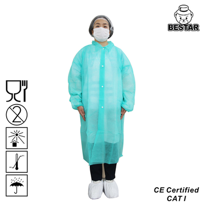 Polypropylene Lab Disposable Visitor Coats For Food Industry