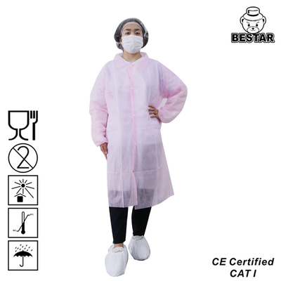 ODM Polypropylene Disposable Medical Lab Coats Green Blue Pink 5xl