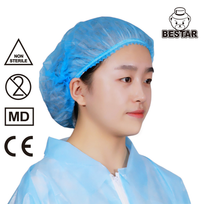 Polypropylene Medical Disposable Nonwoven Cap Bouffant Scrub Hats For Hospital