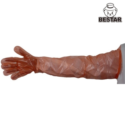 29X83 Extra Long Polyethylene Disposable Gloves For Veterinary
