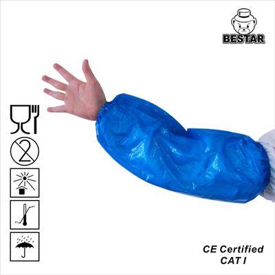 Waterproof LDPE Disposable Oversleeve Food Contact Safe PE Sleeve Cover