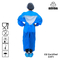 Medical CPE Long Sleeve Apron Elastic Cuff Blue Disposable Aprons For Food Industry