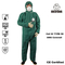 Type 5 6 SMS Waterproof Disposable Coveralls Type 5 &amp; 6 Suits With Hood For Asbestos