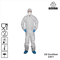 CAT I Anti-static disposable microporous protective coverall with hood and boots for basic industry power