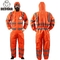 Non Woven SMS Disposable Protective Coveralls With Reflective Strips