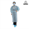 Level 2 SPP PE 35gsm Plus Size Disposable Surgeon Gown With Knitted Cuff